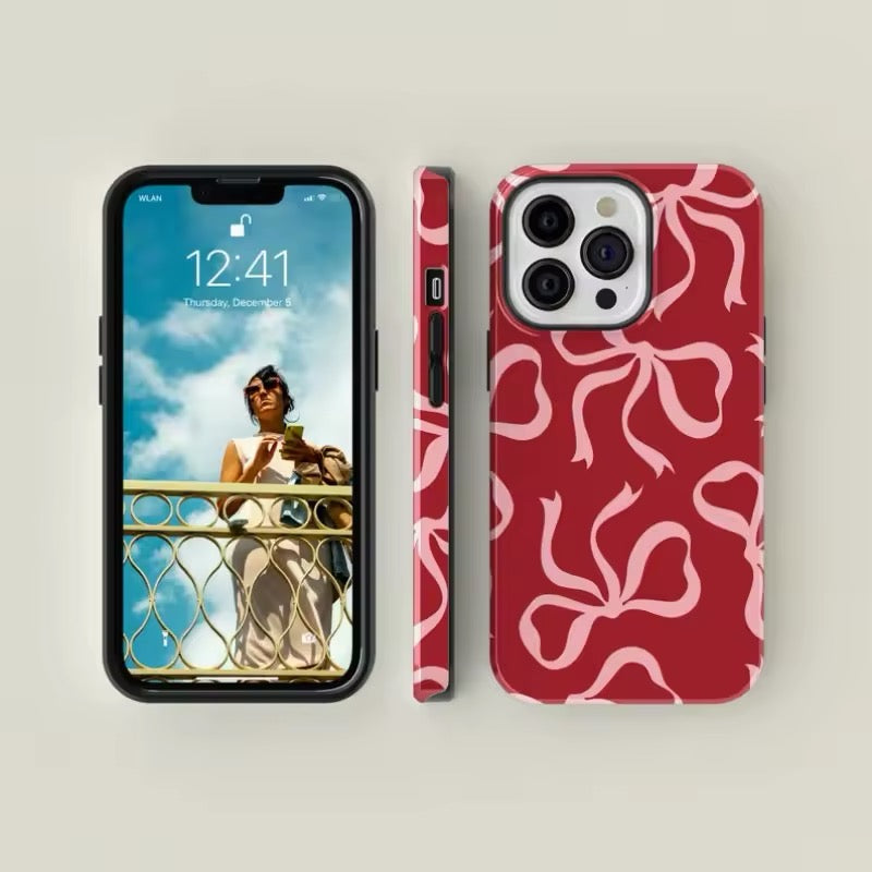 Coquette Pink Bow iPhone Case