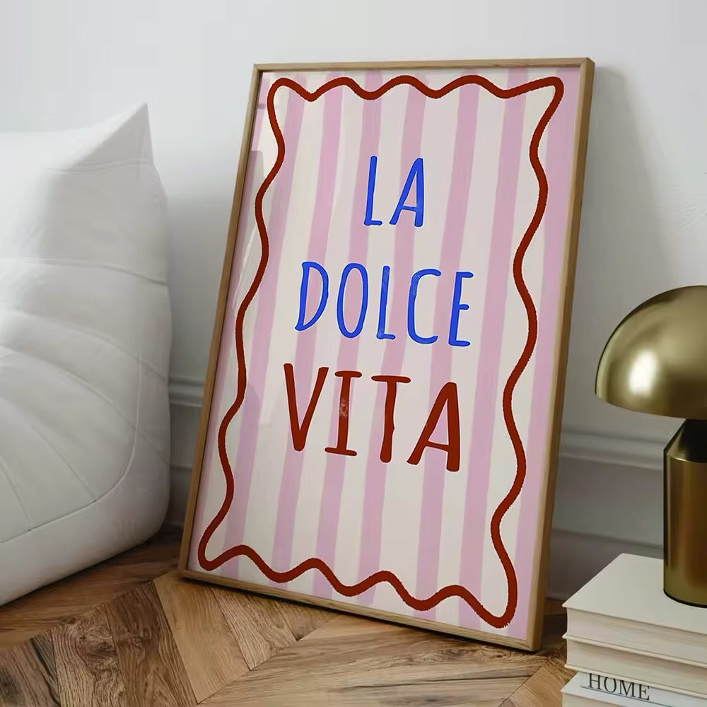 La Dolce Vita Quote Poster