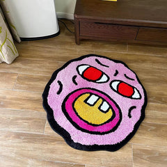 Cherry Bomb Pink Tufted Rug