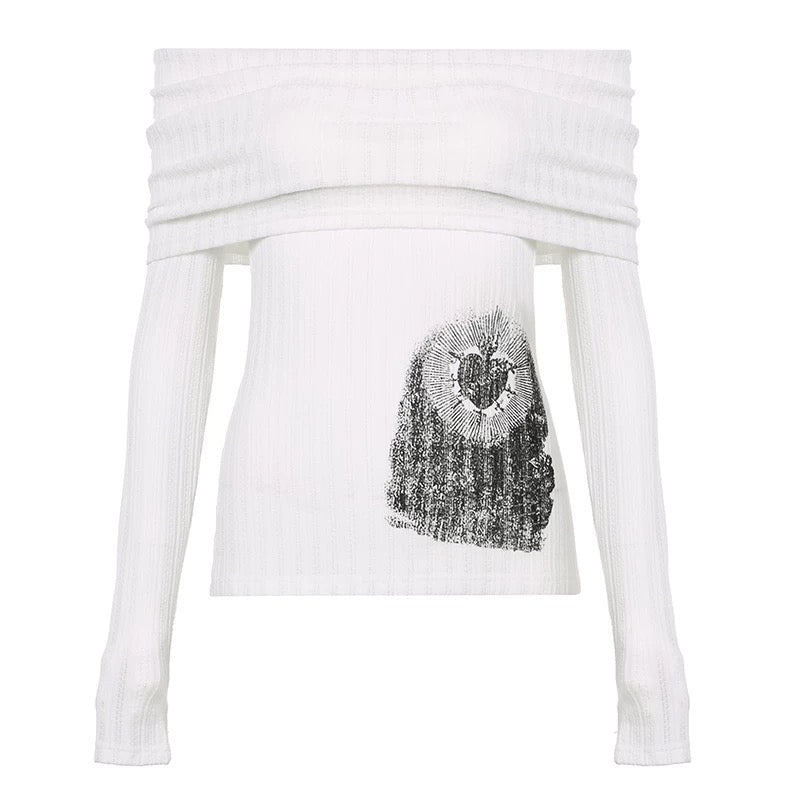 Y2K Off Shoulder Top