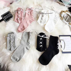 Lace-up Socks 12-pack
