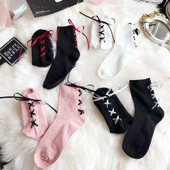 Lace-up Socks 12-pack