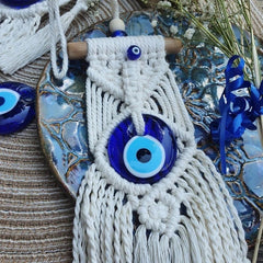Evil Eye Macrame Wall Hanging