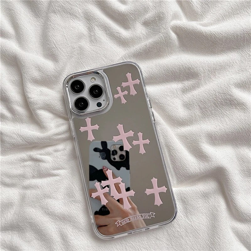Pink Cross iPhone Case
