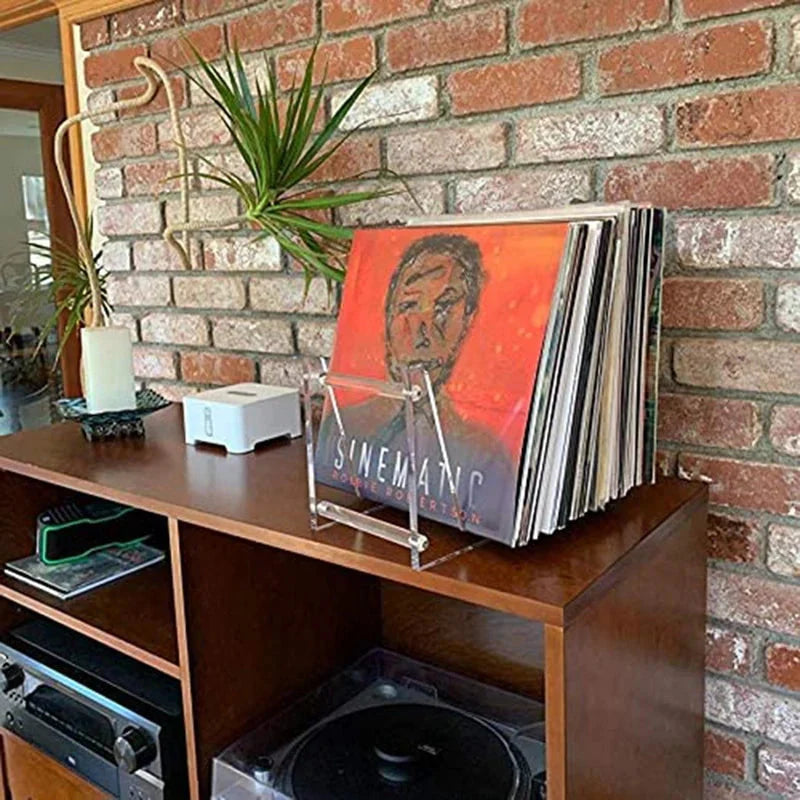 Clear Vinyl Record Stand