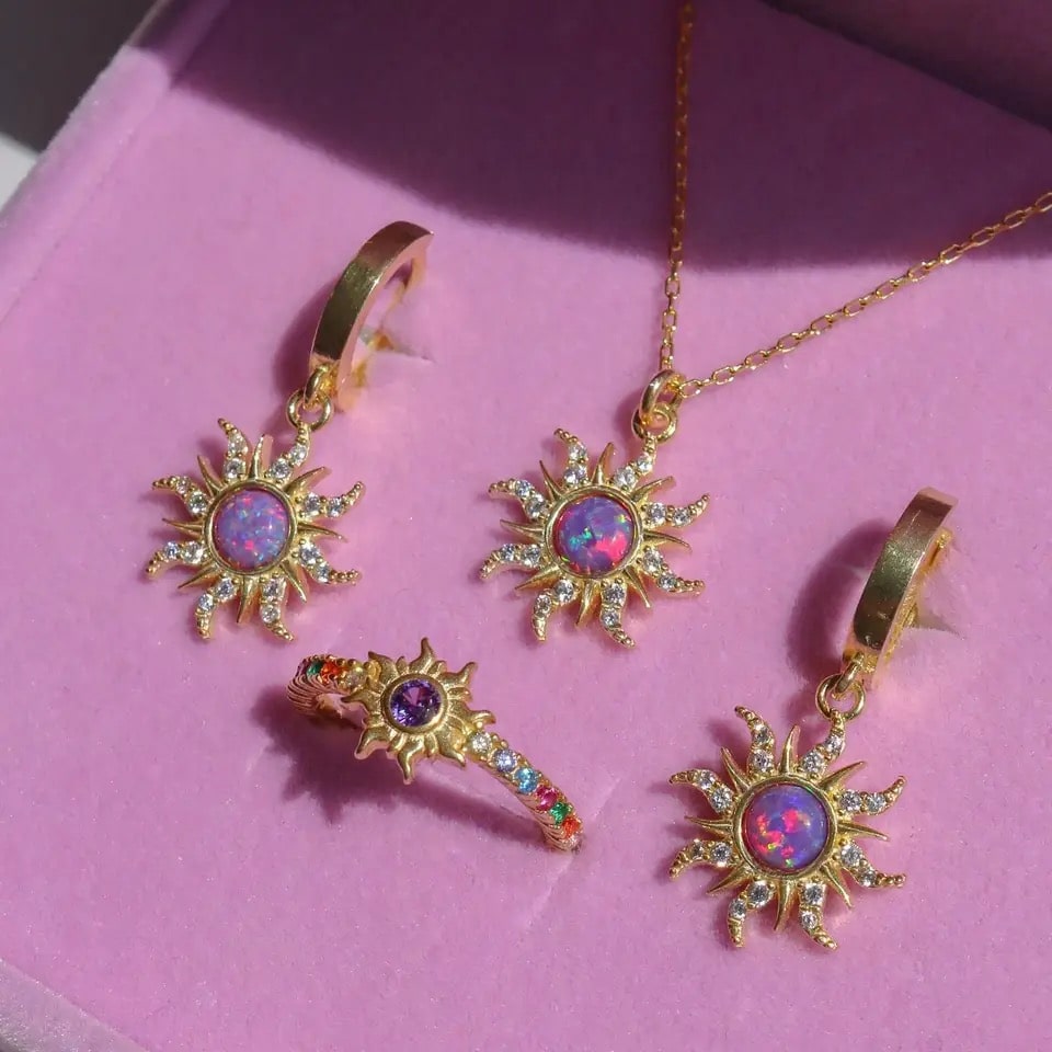 Opal Sun Jewelry Set