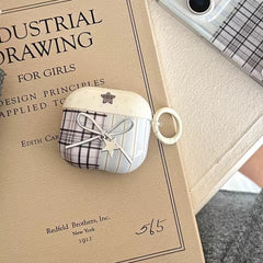 Preppy Plaid Bow AirPods Case