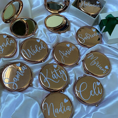 Personalized Compact Makeup Mirror