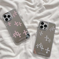 Pink Cross iPhone Case