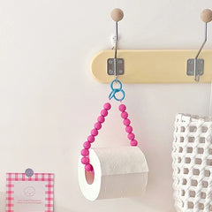 Pink Hanging Tissue Holder