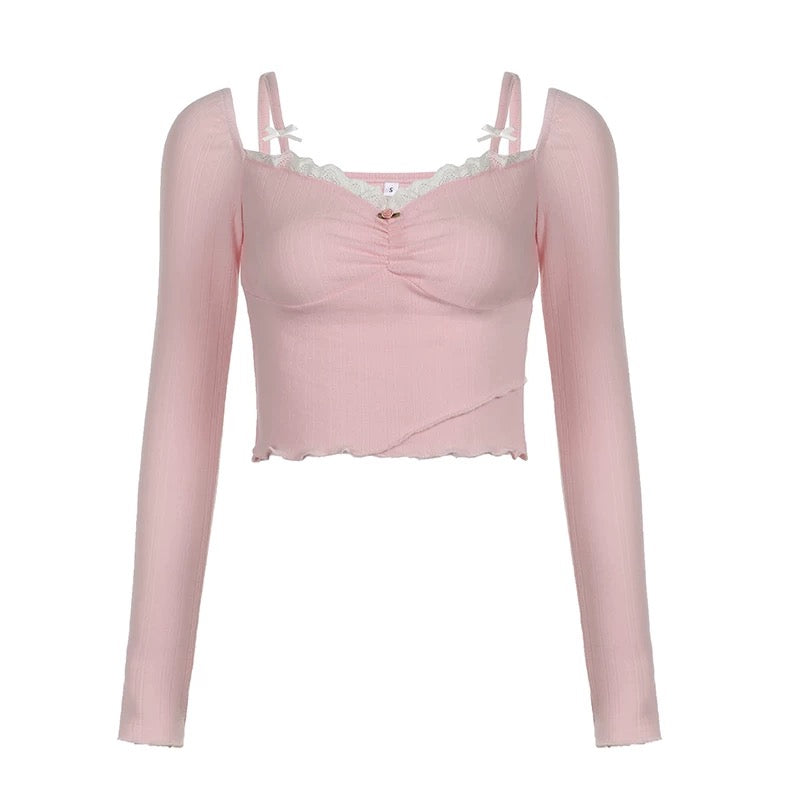 Coquette Pink Top