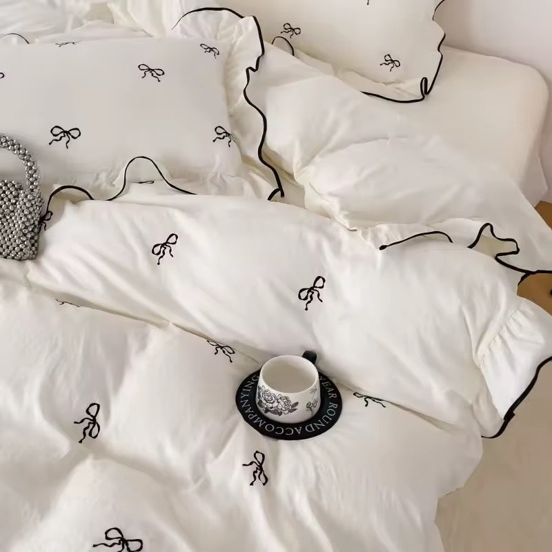 Coquette French Bow Bedding Set