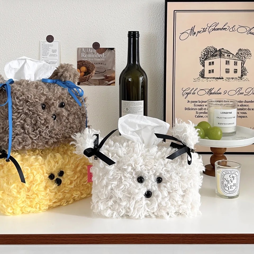 Cartoon Dog Napkin Box