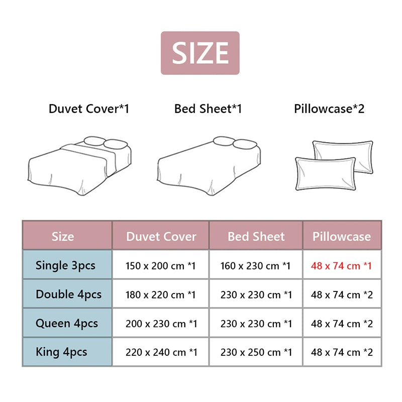 Simple Bedding Set White Leaf Pillowcase Duvet Cover Bed Linen Sheet Single Double Queen King Nordic Quilt Covers 220x240