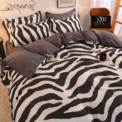 Orange Bedding Set Girls Boys Bed Linen Sheet Plaid Duvet Cover 240x220 Single Double Queen King Quilt Covers Sets Bedclothes