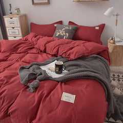 Bedding Set Bed Linen 2 Bedrooms Duvet Cover Bedspread on The Bed Sheet Euro Couple Quilt  220x240 Nordic Covers for Bed of 150