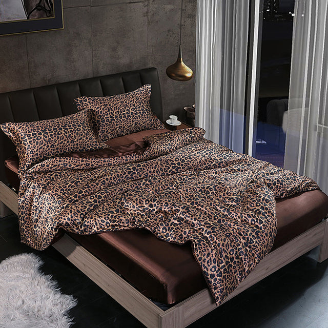Mulberry Silk Satin Bedding Set High Quality Skin Friendly Real Silk Duvet Cover Set Solid Color King Size White Quilt Cover Set