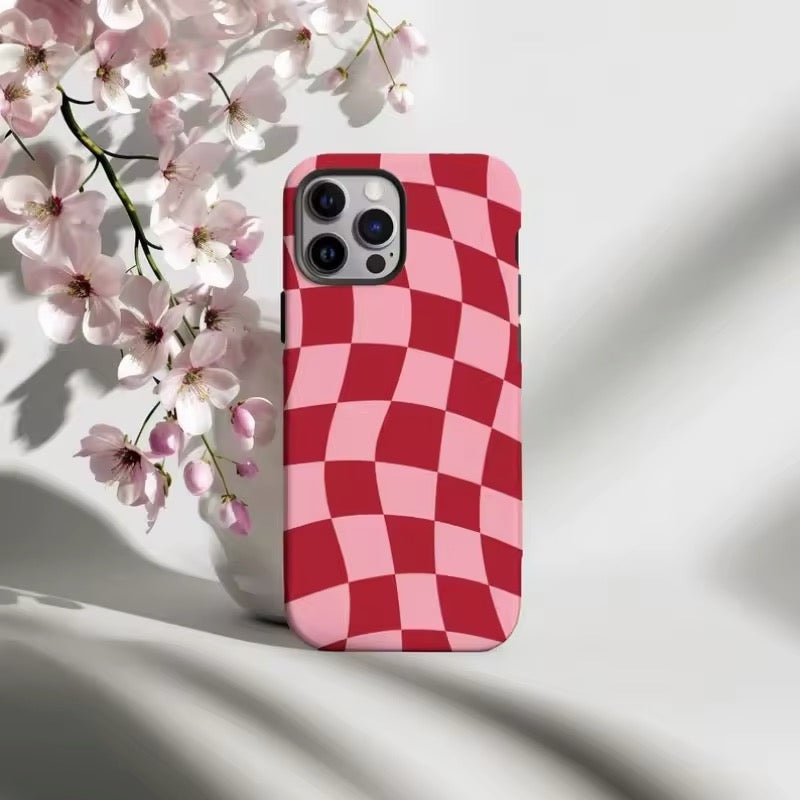 Retro Checkered Phone Case