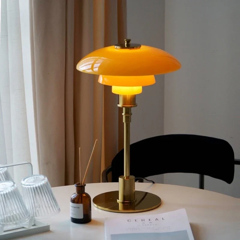 Bauhaus Orange Lamp
