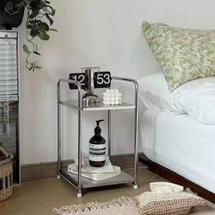 Retro Stainless Steel Side Table