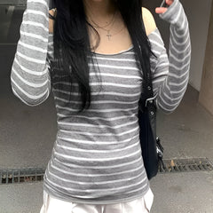 Grunge Striped Long Sleeve