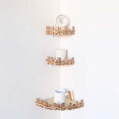 Rustic Style Wood Floating Shelf