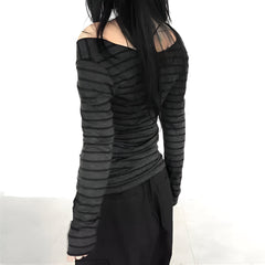 Grunge Striped Long Sleeve