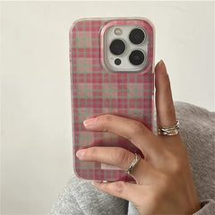 Retro Grid iPhone Case