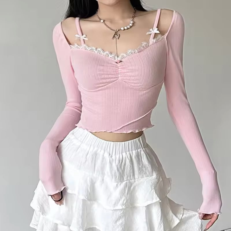 Coquette Pink Top