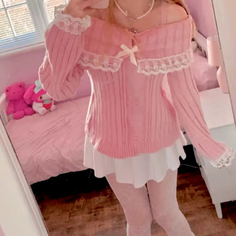 Coquette Pink Sweater