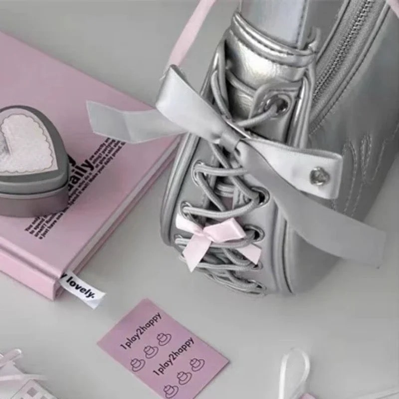 Y2K Korean Silver Bag