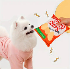 Plush Potato Chips Dog Toy