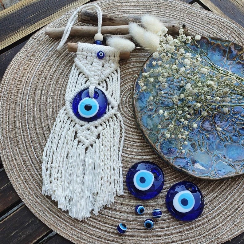 Evil Eye Macrame Wall Hanging