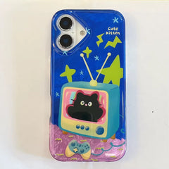 TV Cat iPhone Case
