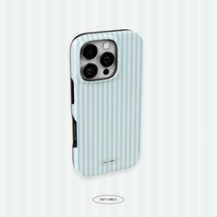 Blue Striped iPhone Case