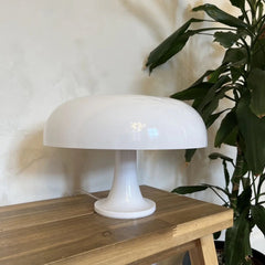 White Mushroom Table Lamp