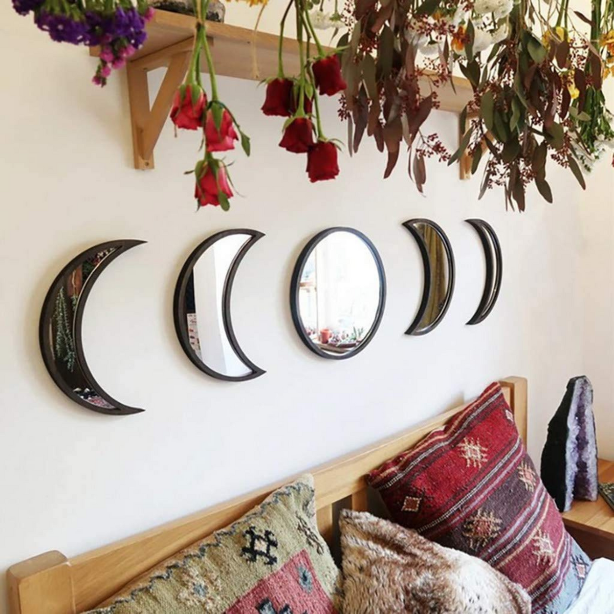 Witchcore Moon Phase Mirror Set