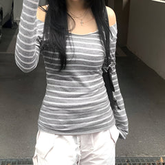 Grunge Striped Long Sleeve